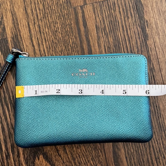 Blue Coach small wristlet - Picture 4 of 5